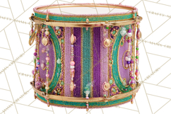 Mardi Gras Street Parade Clipart with Masks Feathers PNG Product Image 4