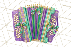 Mardi Gras Street Parade Clipart with Masks Feathers PNG Product Image 4
