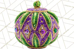 Mardi Gras Street Parade Clipart with Masks Feathers PNG Product Image 5