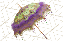 Mardi Gras Street Parade Clipart with Masks Feathers PNG Product Image 3