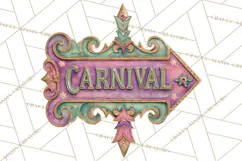 Mardi Gras Street Parade Clipart with Masks Feathers PNG Product Image 4