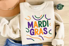 Mardi Gras Festive Beads PNG, Mardi Gras Vibes PNG Product Image 2