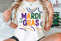 Mardi Gras Festive Beads PNG, Mardi Gras Vibes PNG Product Image 3