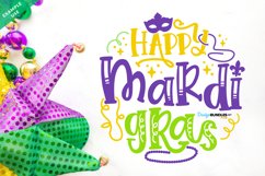 Jester's Hat and Ornaments | Mardi Gras Flat Lay Photo Product Image 2