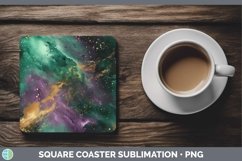 GorgeousMardi Gras Square Coaster design.