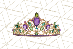 Mardi Gras Masquerade Clipart With Masks and Feathers PNG Product Image 5