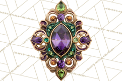 Mardi Gras Masquerade Clipart With Masks and Feathers PNG Product Image 3