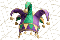 Mardi Gras Masquerade Clipart With Masks and Feathers PNG Product Image 5