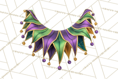 Mardi Gras Masquerade Clipart With Masks and Feathers PNG Product Image 2