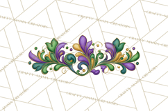 Mardi Gras Masquerade Clipart With Masks and Feathers PNG Product Image 2