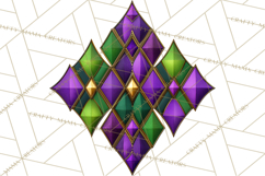 Mardi Gras Masquerade Clipart With Masks and Feathers PNG Product Image 4