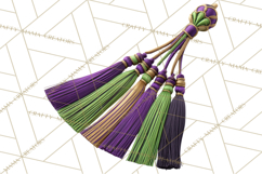 Mardi Gras Masquerade Clipart With Masks and Feathers PNG Product Image 3