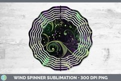 GorgeousMardi Gras Wind Spinner design.