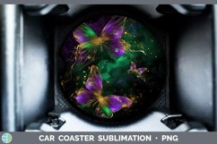GorgeousMardi Gras Car Coaster design.