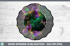 GorgeousMardi Gras Wind Spinner design.