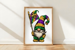 Mardi Gras Gnome Clipart Set Png Product Image 3