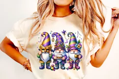 Mardi Gras Gnomes PNG, Mardi Gras Sublimation, Gnomes PNG Product Image 2