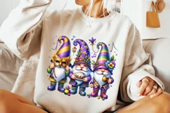 Mardi Gras Gnomes PNG, Mardi Gras Sublimation, Gnomes PNG Product Image 3