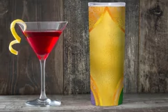 Mardi Gras Tumbler, Golden Fleur de lis 20oz Tumbler Design Product Image 3