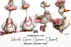 Mardi Gras Goose Clipart Product Image 1