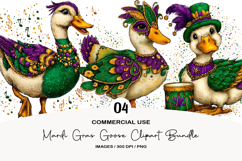 Mardi Gras Goose Clipart Sublimation Product Image 1