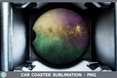 GorgeousMardi Gras Car Coaster design.