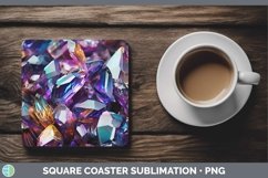 GorgeousMardi Gras Square Coaster design.