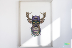 Mardi Gras Hunting Animal Clipart Bundle Product Image 5