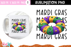 Mardi Gras Crochet Sublimation PNG
