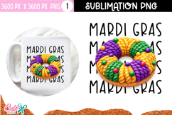 Mardi Gras Crochet Sublimation PNG