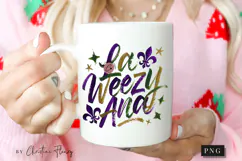 Brushstroke La Weezy Ana PNG | Mardi Gras Png Product Image 2