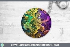 GorgeousMardi Gras Keychain design.