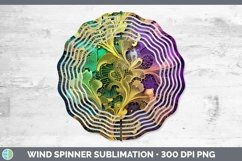 GorgeousMardi Gras Wind Spinner design.
