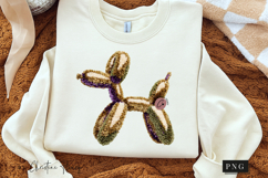 Faux Yarn Mardi Gras Balloon Dog PNG | Mardi Gras Png Product Image 3