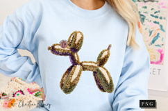 Faux Yarn Mardi Gras Balloon Dog PNG | Mardi Gras Png Product Image 8