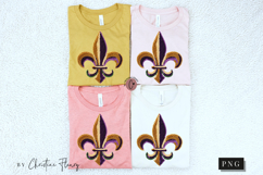 Faux Latch Hook Fleur De Lis PNG | Mardi Gras Png Product Image 7