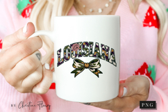 Faux Latch Hook Louisiana Camo PNG | Mardi Gras Png Product Image 2