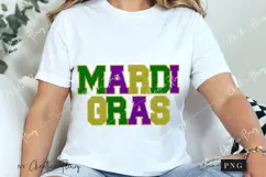 Faux Letter Patch Mardi Gras PNG, Mardi Gras PNG Product Image 3