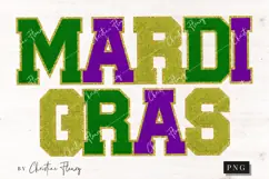 Faux Letter Patch Mardi Gras PNG, Mardi Gras PNG Product Image 4