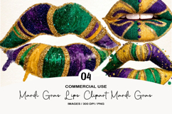 Mardi Gras Lips Clipart Mardi Gras PNG Product Image 1