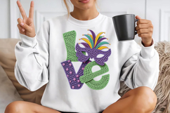 Mardi Gras Love Sublimation Png Product Image 1