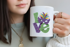 Mardi Gras Love Sublimation Png Product Image 3