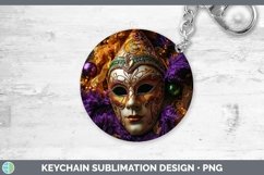 GorgeousMardi Gras Keychain design.