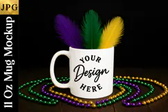 Mardi Gras Mug Mockup JPG