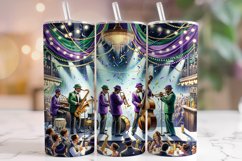 Mardi Gras Tumbler Wrap, Mardi Gras Tumbler Sublimation PNG Product Image 1
