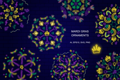 Mardi Gras Neon Ornaments Product Image 1