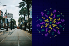 Mardi Gras Neon Ornaments Product Image 2