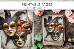 carnival themed junk journal, mardi gras Product Image 3