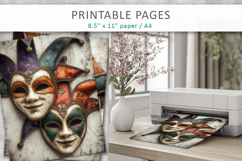 carnival themed junk journal, mardi gras Product Image 4