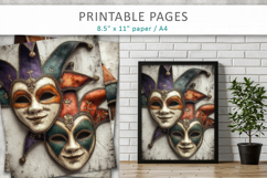 carnival themed junk journal, mardi gras Product Image 7